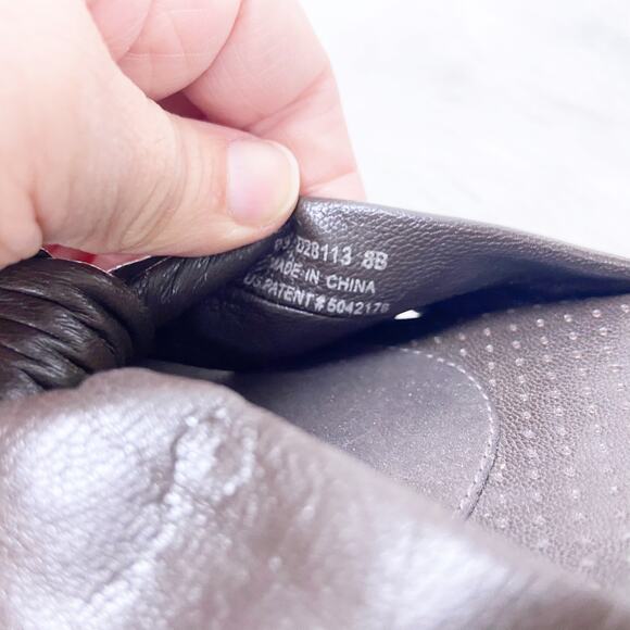 Cole Haan 8 B Womens Brown Leather Slide Wedge Sandals - Picture 7 of 8